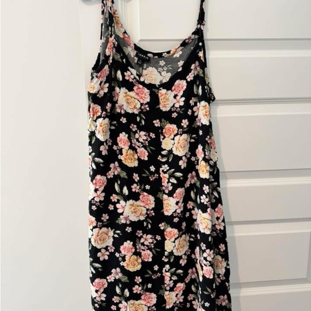 Torrid Black Floral Dress